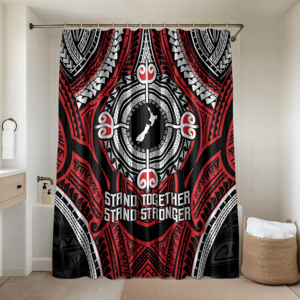 Aotearoa Proud To Be Maori Bathroom Set New Zealand Fight Together - Polynesian Pride