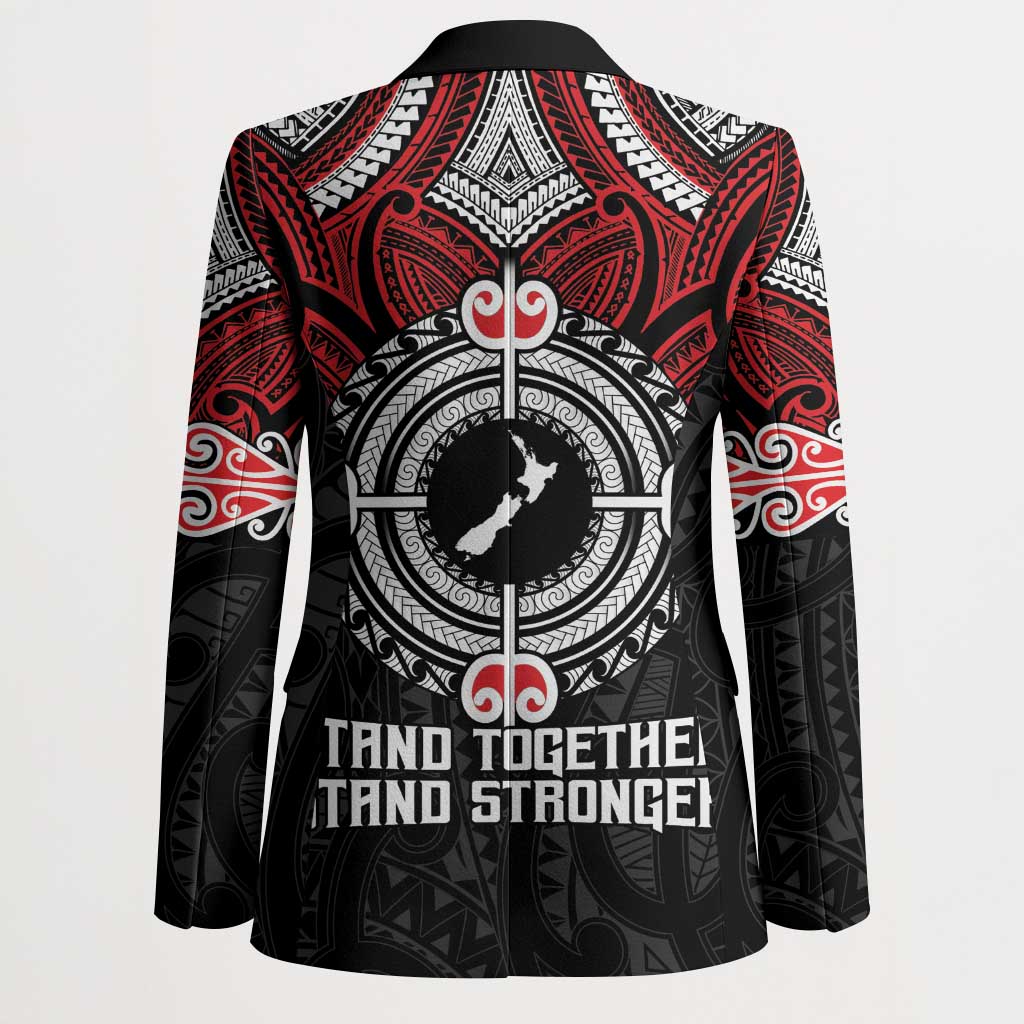 Aotearoa Proud To Be Maori Blazer New Zealand Fight Together - Polynesian Pride