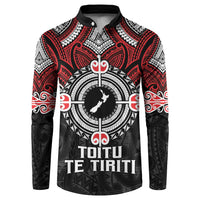 Aotearoa Proud To Be Maori Button Sweatshirt New Zealand Fight Together