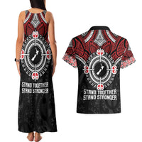 Aotearoa Proud To Be Maori Couples Matching Tank Maxi Dress and Hawaiian Shirt New Zealand Fight Together