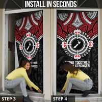 Aotearoa Proud To Be Maori Door Cover New Zealand Fight Together - Polynesian Pride