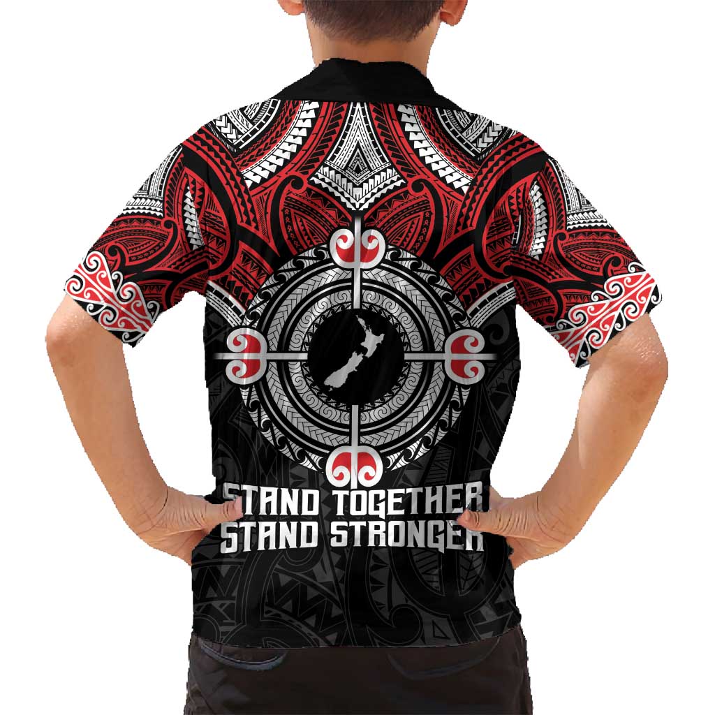 Aotearoa Proud To Be Maori Family Matching Puletasi and Hawaiian Shirt New Zealand Fight Together LT9 - Polynesian Pride