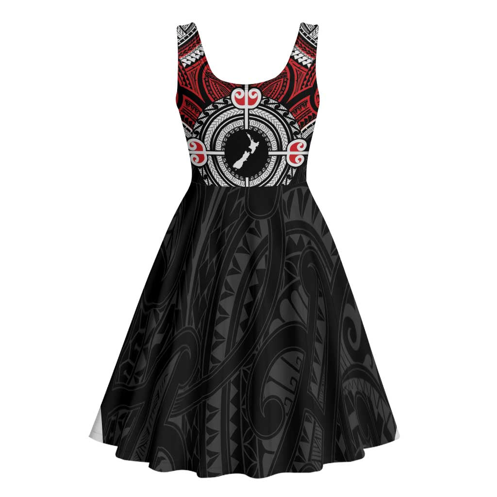 Aotearoa Proud To Be Maori Midi Dress New Zealand Fight Together - Polynesian Pride
