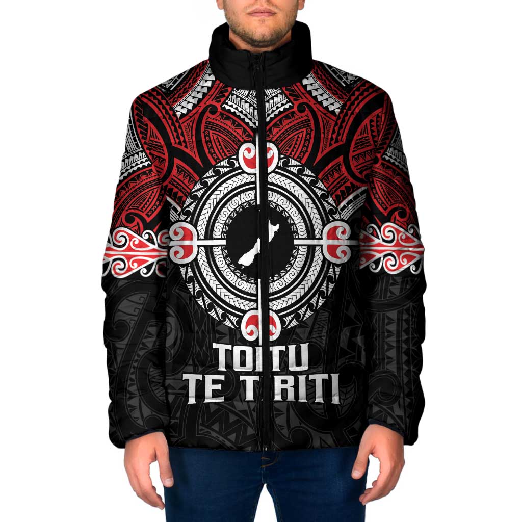 Aotearoa Proud To Be Maori Padded Jacket New Zealand Fight Together - Polynesian Pride