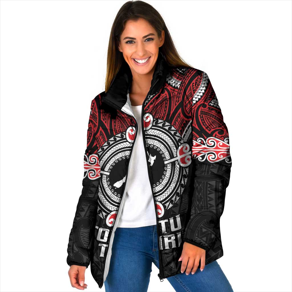 Aotearoa Proud To Be Maori Padded Jacket New Zealand Fight Together - Polynesian Pride