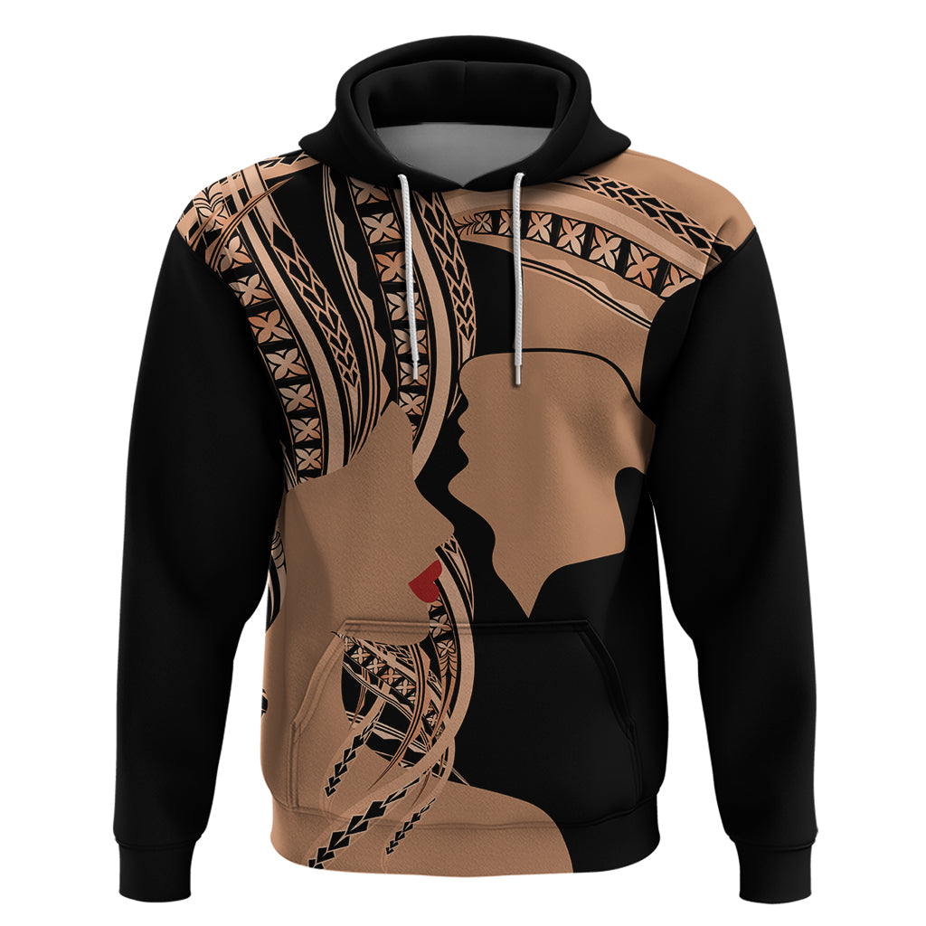 Personalised Valentines Day Romantic Lovers Hoodie LT9 Pullover Hoodie Gold - Polynesian Pride