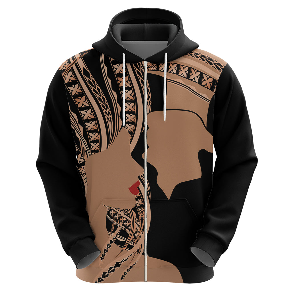 Personalised Valentines Day Romantic Lovers Hoodie LT9 - Polynesian Pride