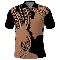 Personalised Valentines Day Romantic Lovers Polo Shirt LT9 Gold - Polynesian Pride