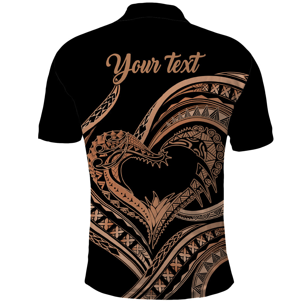 Personalised Valentines Day Romantic Lovers Polo Shirt LT9 - Polynesian Pride