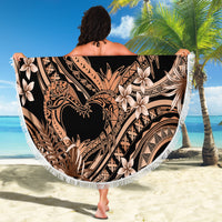 Polynesia Valentines Day Forever In My Heart Tattoo Beach Blanket Gold Style LT9 - Polynesian Pride