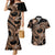 Polynesia Valentines Day Forever In My Heart Tattoo Couples Matching Mermaid Dress and Hawaiian Shirt Gold Style LT9 Gold - Polynesian Pride
