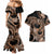 Polynesia Valentines Day Forever In My Heart Tattoo Couples Matching Mermaid Dress and Hawaiian Shirt Gold Style LT9 - Polynesian Pride