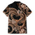 Polynesia Valentines Day Forever In My Heart Tattoo Family Matching Puletasi and Hawaiian Shirt Gold Style LT9 - Polynesian Pride