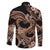 Polynesia Valentines Day Forever In My Heart Tattoo Family Matching Puletasi and Hawaiian Shirt Gold Style LT9 - Polynesian Pride