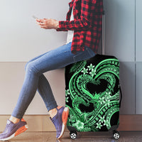 Polynesia Valentines Day Forever In My Heart Tattoo Luggage Cover Green Style LT9 - Polynesian Pride