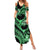 Polynesia Valentines Day Forever In My Heart Tattoo Summer Maxi Dress Green Style LT9 Women Green - Polynesian Pride