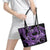 Polynesia Valentines Day Forever In My Heart Tattoo Leather Tote Bag Purple Style LT9 - Polynesian Pride