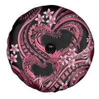 Polynesia Valentines Day Forever In My Heart Tattoo Spare Tire Cover Pink Style LT9 - Polynesian Pride