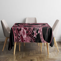 Polynesia Valentines Day Forever In My Heart Tattoo Tablecloth Pink Style LT9 - Polynesian Pride