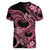 Polynesia Valentines Day Forever In My Heart Tattoo Women V Neck T Shirt Pink Style LT9 - Polynesian Pride