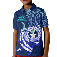 Personalised Northern Mariana Islands Kid Polo Shirt Commonwealth Day 2024 LT9 Kid Ocean Blue - Polynesian Pride