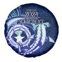 Personalised Northern Mariana Islands Spare Tire Cover Commonwealth Day 2024