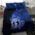 Northern Mariana Islands Ylang-ylang Mwarmwar Bedding Set Polynesian Blue Style