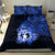 Northern Mariana Islands Ylang-ylang Mwarmwar Bedding Set Polynesian Blue Style