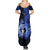 Northern Mariana Islands Ylang-ylang Mwarmwar Summer Maxi Dress Polynesian Blue Style LT9 - Polynesian Pride