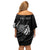 Personalised FSM Culture Day Family Matching Off Shoulder Short Dress and Hawaiian Shirt Hammerhead Shark Tribal 2024 LT9 - Polynesian Pride