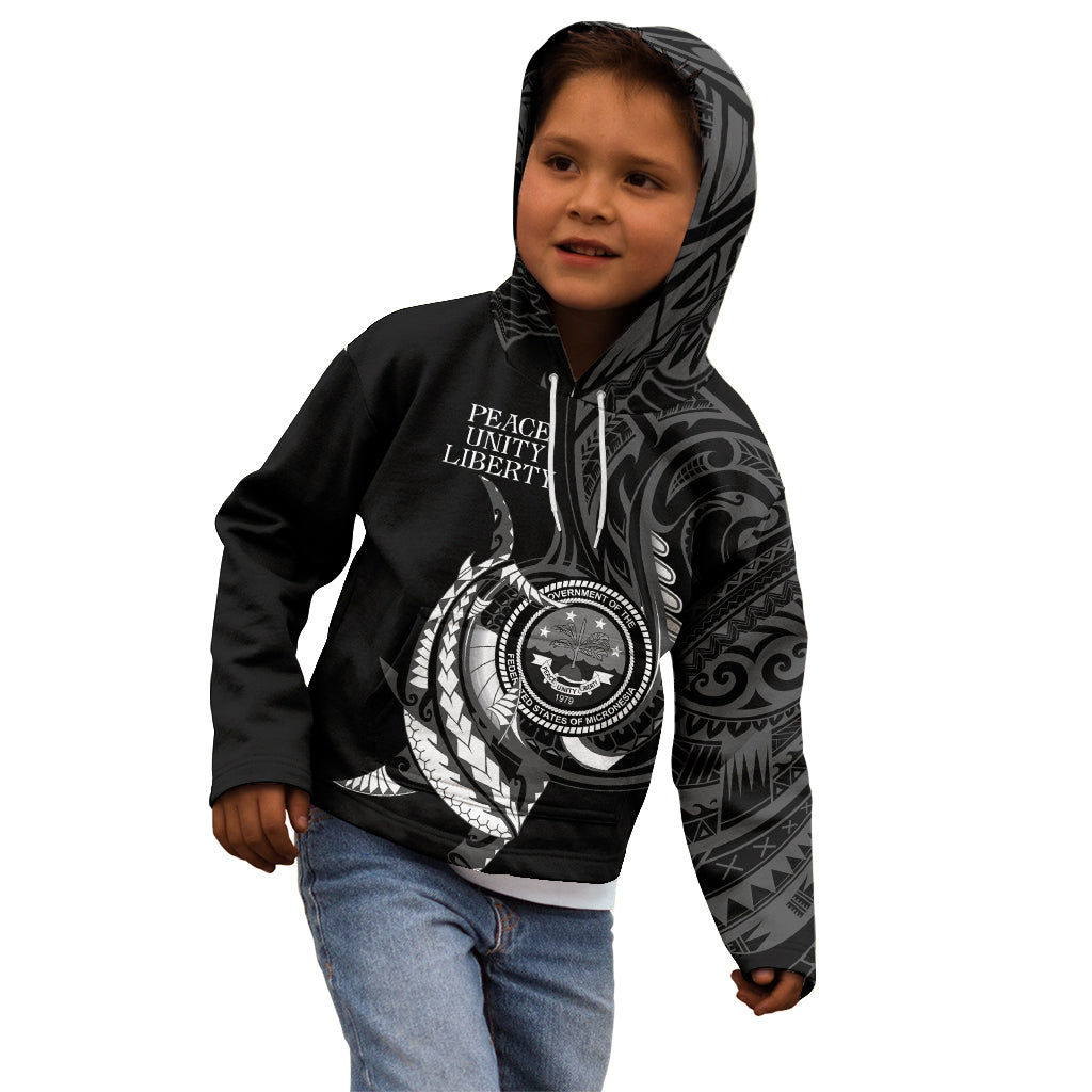 Personalised FSM Culture Day Kid Hoodie Hammerhead Shark Tribal 2024 LT9 - Polynesian Pride