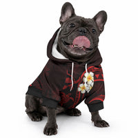 Hawaii Maui Islands Pet Hoodie Pacific Plumeria Red Vibe LT9 - Polynesian Pride