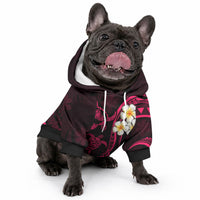 Hawaii Oahu Islands Pet Hoodie Pacific Plumeria Pink Vibe LT9 - Polynesian Pride