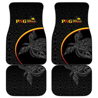 Papua New Guinea 50th Independence Day Car Mats Simple Oro Tapa Pattern - Polynesian Pride