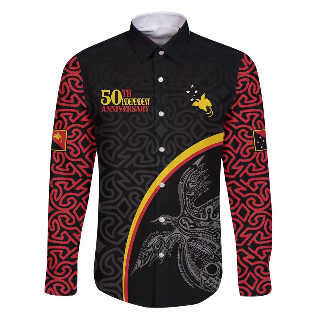 Papua New Guinea 50th Independence Day Family Matching Puletasi and Hawaiian Shirt Simple Oro Tapa Pattern - Polynesian Pride