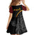 Papua New Guinea 50th Independence Day Family Matching Tank Maxi Dress and Hawaiian Shirt Simple Oro Tapa Pattern - Polynesian Pride
