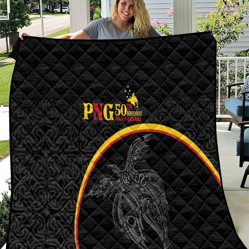 Papua New Guinea 50th Independence Day Quilt Simple Oro Tapa Pattern - Polynesian Pride