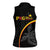 Papua New Guinea 50th Independence Day Women Sleeveless Polo Shirt Simple Oro Tapa Pattern - Polynesian Pride
