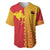 Papua New Guinea Oro Tapa Personalised Baseball Jersey Simple Bird of Paradise Style - Polynesian Pride