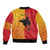 Papua New Guinea Oro Tapa Personalised Bomber Jacket Simple Bird of Paradise Style - Polynesian Pride