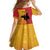 Papua New Guinea Oro Tapa Personalised Family Matching Long Sleeve Bodycon Dress and Hawaiian Shirt Simple Bird of Paradise Style - Polynesian Pride