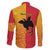 Papua New Guinea Oro Tapa Personalised Family Matching Long Sleeve Bodycon Dress and Hawaiian Shirt Simple Bird of Paradise Style - Polynesian Pride