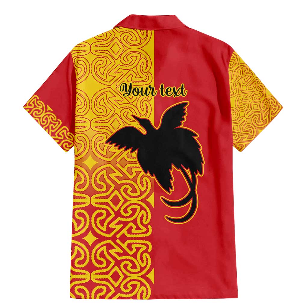 Papua New Guinea Oro Tapa Personalised Family Matching Mermaid Dress and Hawaiian Shirt Simple Bird of Paradise Style - Polynesian Pride