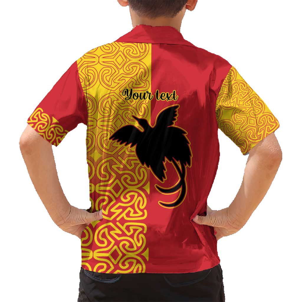 Papua New Guinea Oro Tapa Personalised Family Matching Off Shoulder Short Dress and Hawaiian Shirt Simple Bird of Paradise Style - Polynesian Pride