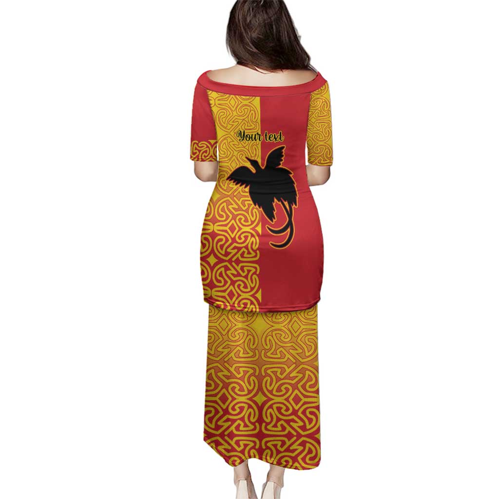 Papua New Guinea Oro Tapa Personalised Family Matching Puletasi and Hawaiian Shirt Simple Bird of Paradise Style - Polynesian Pride