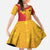 Papua New Guinea Oro Tapa Personalised Family Matching Short Sleeve Bodycon Dress and Hawaiian Shirt Simple Bird of Paradise Style - Polynesian Pride