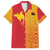 Papua New Guinea Oro Tapa Personalised Family Matching Short Sleeve Bodycon Dress and Hawaiian Shirt Simple Bird of Paradise Style - Polynesian Pride