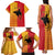 Papua New Guinea Oro Tapa Personalised Family Matching Tank Maxi Dress and Hawaiian Shirt Simple Bird of Paradise Style - Polynesian Pride