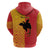 Papua New Guinea Oro Tapa Personalised Hoodie Simple Bird of Paradise Style - Polynesian Pride