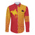 Papua New Guinea Oro Tapa Personalised Long Sleeve Button Shirt Simple Bird of Paradise Style - Polynesian Pride